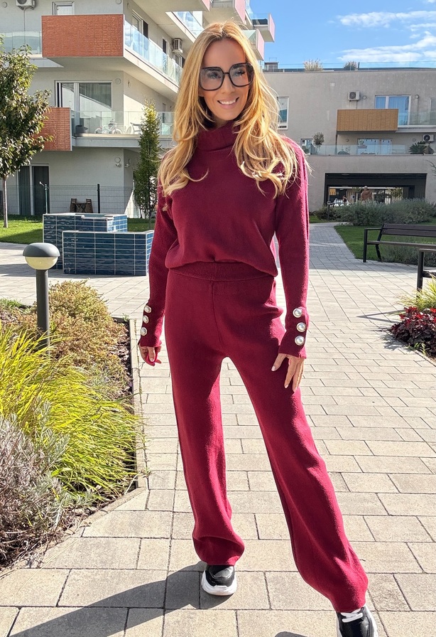 Sporty szett bordó – Innova Fashion
